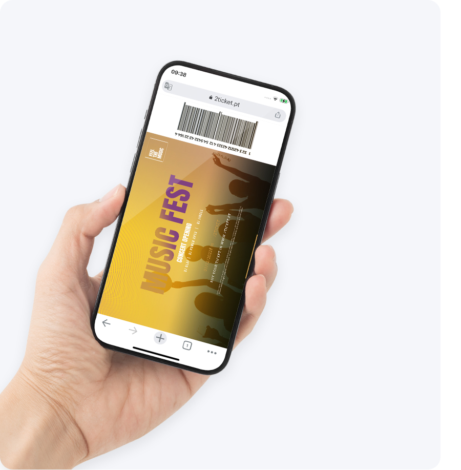 O seu Bilhete na palma da Mão!